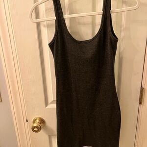 Charcoal Grey Sleeveless Dress